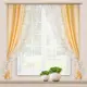 Комплект штор на ленте для кухни жатка-комби 270x160 см цвет золото