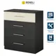 Комод Beneli Оливия 4 ящика 80x46x90 см ЛДСП цвет черный/ясень