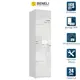 Шкаф распашной Beneli Модерн техно 50x201.5x55 см ДСП цвет белый