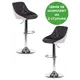 Комплект барных стульев 2 шт Tetchair Messy 47x105x48 см цвет бело-черный
