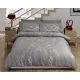 Комплект постельного белья Tac Satin Delux 4245-00686, евро, сатин, серый