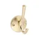Крючок Gtv 5.9x7.5x10.5 см 2 рожка цвет матовое золото