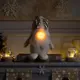 Светящаяся электрическая фигура Гном белый универсальная Luazon lighting 1 лампа h 24 см разноцветный