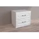 Тумба прикроватная Dial 51x45x38 см 2 ящика ЛДСП цвет бодега светлый/жемчуг