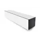 Тумба под телевизор Metaldesign MD 661 150x30x30 см ЛДСП цвет черный/белый