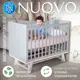 Кровать Sweet baby Nuovo 60x120 см массив дерева цвет серый/белый