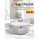 Кастрюля 6 л с крышкой Hascevher Gastro нержавеющая сталь цвет серебро