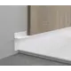 Плинтус скрытого монтажа AlPro13 7208 PANEL анодированный Белый 46x16x2700 мм 10 шт.