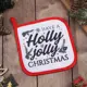 Прихватка 17x17 см Доляна Holly jolly полиэстер цвет белый