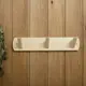 Настенная вешалка Добропаровъ 30x10x7 см 3 крючка дерево цвет бежевый