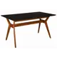 Стол прямоугольный R-Home Нарвик 140-180x75x80 см МДФ цвет черный/орех