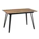 Стол прямоугольный R-Home Диего 140-180x75x80 см МДФ цвет коричневый/черный