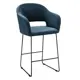 Кухонный стул R-home Oscar diag 97x59x60 см велюр цвет синий