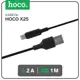 Кабель Hoco X25 Type-C - USB 3 А 1 м ПВХ оплетка цвет чёрный