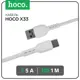 Кабель Hoco X33 Type-C - USB 5 А 1 м ПВХ оплетка цвет белый