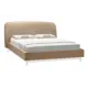 Кровать R-home 1.4 сканди лайт жемчужно-белый 140x200 см рогожка цвет бежевый