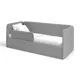 Кровать с боковинами и защитным бортиком Romack Leonardo 80x34.5x180 см ДСП цвет светло-серый