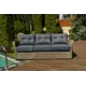 Диван садовый Besta fiesta Besta_Venice_sofa3_brown ВЕНЕЦИЯ 222 см x 90 см x 86 см искусственный ротанг коричневый
