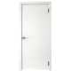 Дверь межкомнатная глухая с замком и петлями в комплекте Гладье 80x200 см эмаль цвет белый