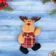 Елочная игрушка Олень в клеточку Зимнее волшебство 4323042 14 см х 14 см красный