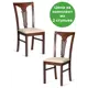 Комплект стульев 2 шт Tetchair Гермес 94x49x43 см ткань цвет капучино