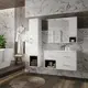 Комплект мебели Misty PK-M-Fetta-WT100-pRzR Фетта 100 тумба с раковиной, пенал правый, зеркало-шкаф правый