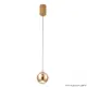 Светильник подвесной светодиодный Crystal lux 1340/201 2 м² нейтральный белый свет цвет жёлтый/золотой