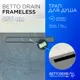 Трап для душа Bettoserb Frameless Line 850 Black Matte с комбинированным затвором