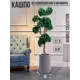 Кашпо Flora Marble collection 30 см 47 см 27 л полимербетон серый/серебристый