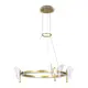 Светильник подвесной светодиодный Arte lamp A2187LM-1GO с пультом управления 15 м² регулируемый белый свет цвет жёлтый / золотой