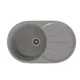 Врезная мойка Mixline 551106 73.50x45.50x17 см искусственный камень цвет темно-серый