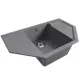 Врезная мойка Mixline Ml-gm24 49x79x20 см искусственный камень цвет графит