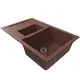 Врезная мойка Mixline Ml-gm22 50x77x19 см искусственный камень цвет терракот