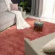 Ковер полиэстер Ribera 160x230 см цвет темно-розовый