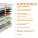 Матрас Plams Premium 140x200x18 см односторонний, независимый пружинный блок, полутораспальный