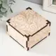 Шкатулка для росписи "Цветочный орнамент" 10x10x6 см