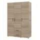 Шкаф распашной Горизонт Victor 120x220x51 см ЛДСП цвет дуб сонома