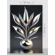 Картина на холсте First class images "Серебряный цветок" 50x80 см