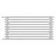 Радиатор трубчатый Guardo Retta 6P Aura 6P-0600-10 NK-VER-L R9016(M) 50/48 10 секций нижнее подключение сталь цвет белый матовый