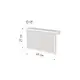 Экран для стального радиатора Классик 49x10x27см Белый