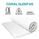 Матрас Plams Coral Sleep Н5 160x200x5 см беспружинный, двуспальный