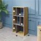 Стеллаж Velardy Original 60x113.5x30 см ЛДСП цвет графит/дуб крафт золотой