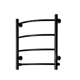 Полотенцесушитель электрический Comfysan Classic 500x600 мм 335 Вт с терморегулятором лесенка цвет черный
