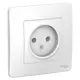 Розетка встраиваемая Schneider electric Blanca BLNRS000011 с заземлением цвет белый