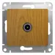 ТВ-розетка встраиваемая Schneider electric Glossa GSL000593 цвет дуб