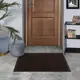 Коврик придверный влаговпитывающий грязезащитный Крок 50x80 см коричневый