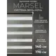 Рулонная штора день/ночь Lm decor Марсель 140x170 см цвет графитовый серый