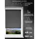 Рулонная штора Lm decor Джинсовая 44-02 темно-серый 48x160 см