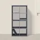 Стеллаж Velardy Cubic Line 68.8x136x32 см ЛДСП цвет графит