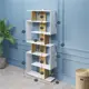 Стеллаж Velardy 80x175x22 см нагрузка до 10 кг ЛДСП цвет белый/дуб крафт золотой